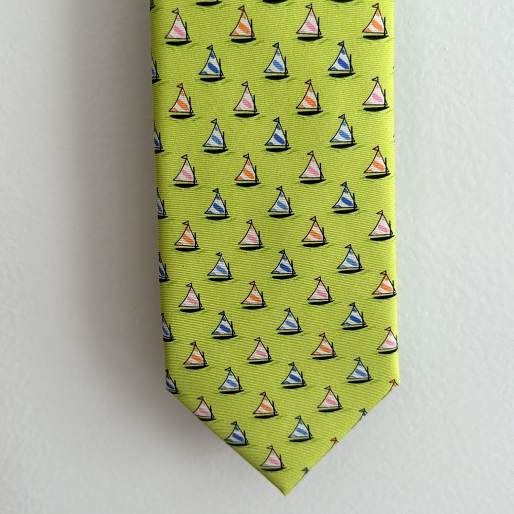 Men’s Sailboat Silk Necktie